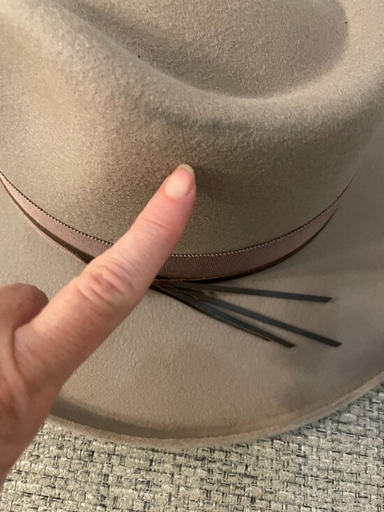 Jeanne Simmons Stiff Brim Fedora Hat NWT Brown Wool Felt Rancher Western Boho